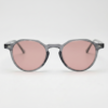 Gafas FL41 con tinte rosado - Montura geométrica gris de TR90 3