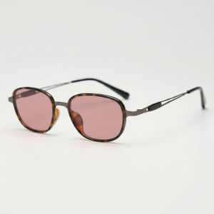 Gafas FL41 con tinte rosado - Montura ovalada carey de TR90 1