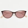 Gafas FL41 con montura ojo de gato roja de TR90 y cristales rosados - vista 3