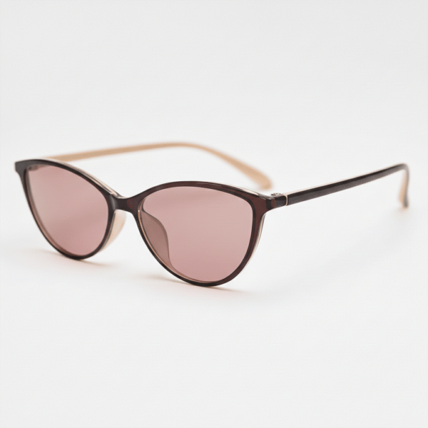 Gafas FL41 con montura ojo de gato roja de TR90 y cristales rosados - vista 1