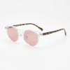 Gafas FL41 con tinte rosado - Montura redonda transparente de TR90 1