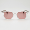 Gafas FL41 con tinte rosado - Montura rectangular transparente de TR90 3