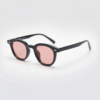 Gafas FL41 con tinte rosado - Montura ovalada negra de TR90 1