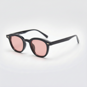 Gafas FL41 con tinte rosado - Montura ovalada negra de TR90 1