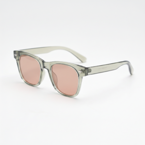 Gafas FL41 con tinte rosado - Montura rectangular verde de TR90 1