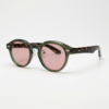 Gafas FL41 con tinte rosado - Montura redonda verde oliva de TR90 1