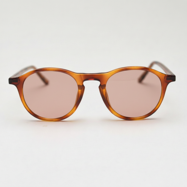 Gafas FL41 con tinte rosado - Montura redonda carey de TR90 3