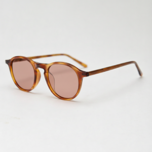 Gafas FL41 con tinte rosado - Montura redonda carey de TR90 1