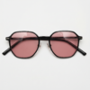 Gafas FL41 con tinte rosado - Montura cuadrada negra de TR90 3