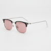 Gafas FL41 con tinte rosado - Montura browline plateada de TR90 1