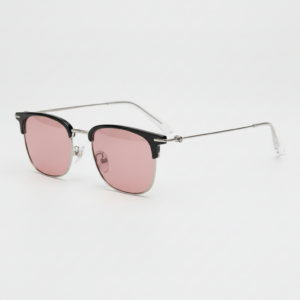Gafas FL41 con tinte rosado - Montura browline plateada de TR90 1